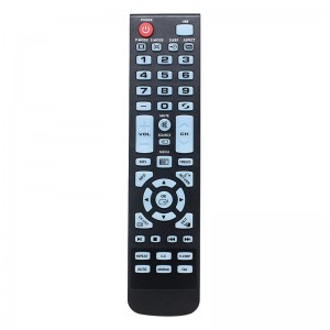 Skräddarsydd trådlös lcd-tv-kontroller multifunktionell Universal LED LCD TV-fjärrkontroll IR-fjärrkontroll